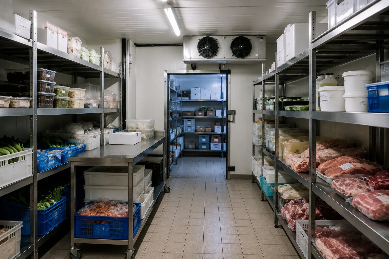 Chambre froide et stockage en industrie agroalimentaire