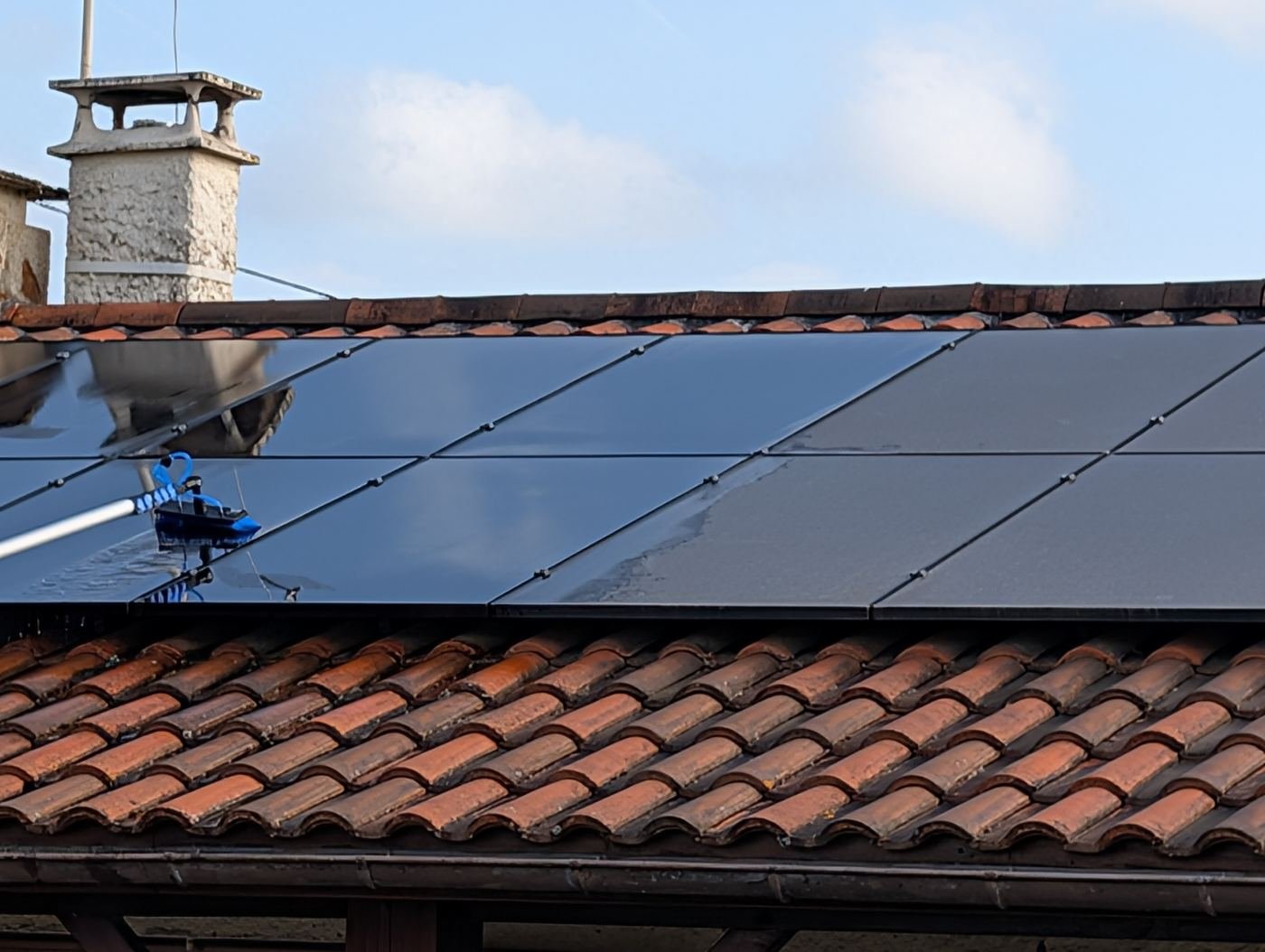 Nettoyage de 24 panneaux solaires à Saint-Loubès