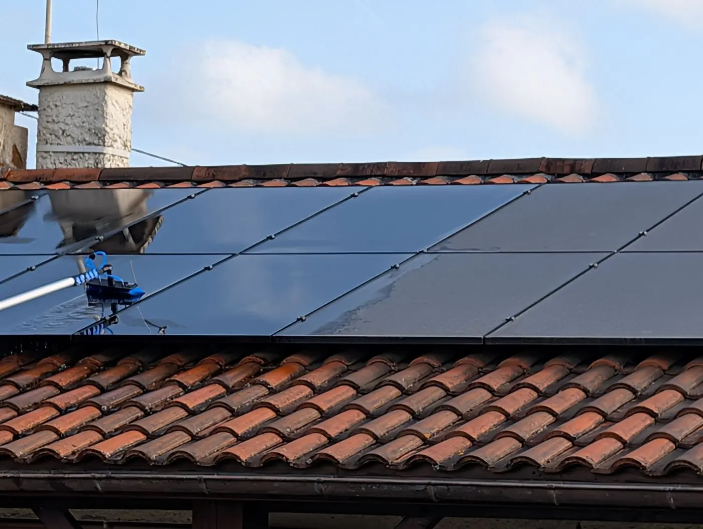 Nettoyage de 24 panneaux solaires à Saint-Loubès